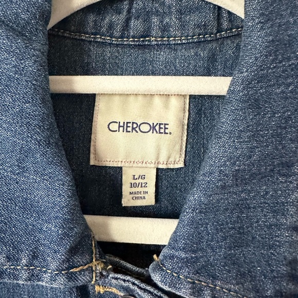 Upcycled Classic Denim Vest Girl’s Size Large 10-12 - Picture 4 of 5